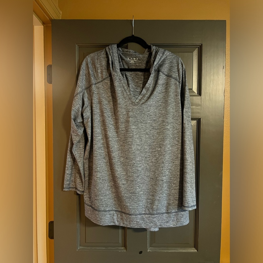 Lane Bryant Livi Active top size 18/20 blue/gray color